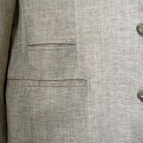 Egara Men’s Blazer Size 42R Herringbone Twill Sz 42 R - Picture 5 of 11